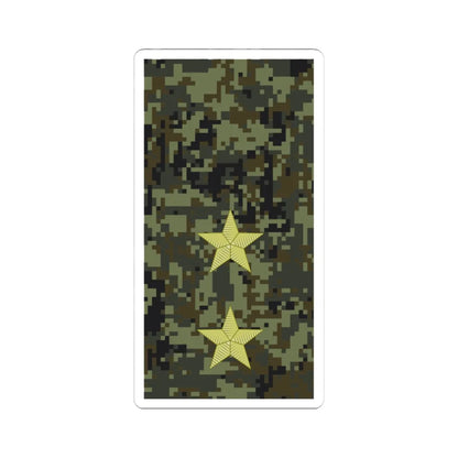 Russia Army OF 7 (Russia) (Military Rank) STICKER Vinyl Kiss-Cut Decal 4 Inch White - The Sticker Space