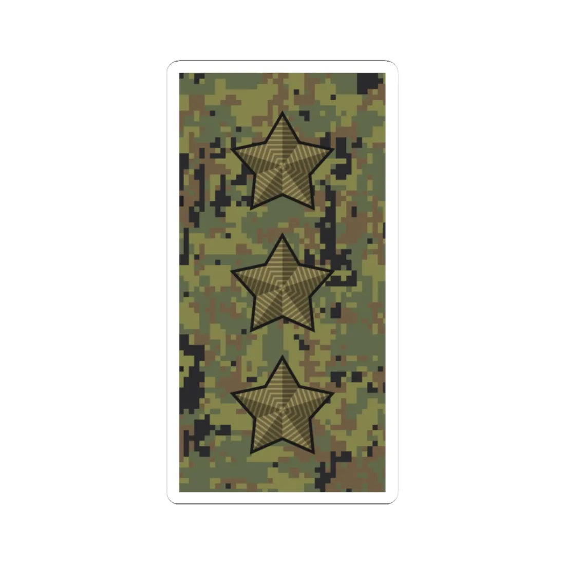 Russia Army OF 8 camo 2010 (Russia) (Military Rank) STICKER Vinyl Kiss-Cut Decal 3 Inch White - The Sticker Space