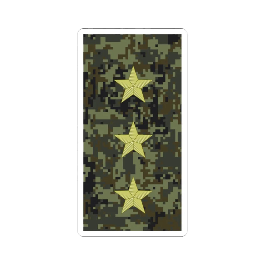 Russia Army OF 8 (Russia) (Military Rank) STICKER Vinyl Kiss-Cut Decal 3 Inch White - The Sticker Space