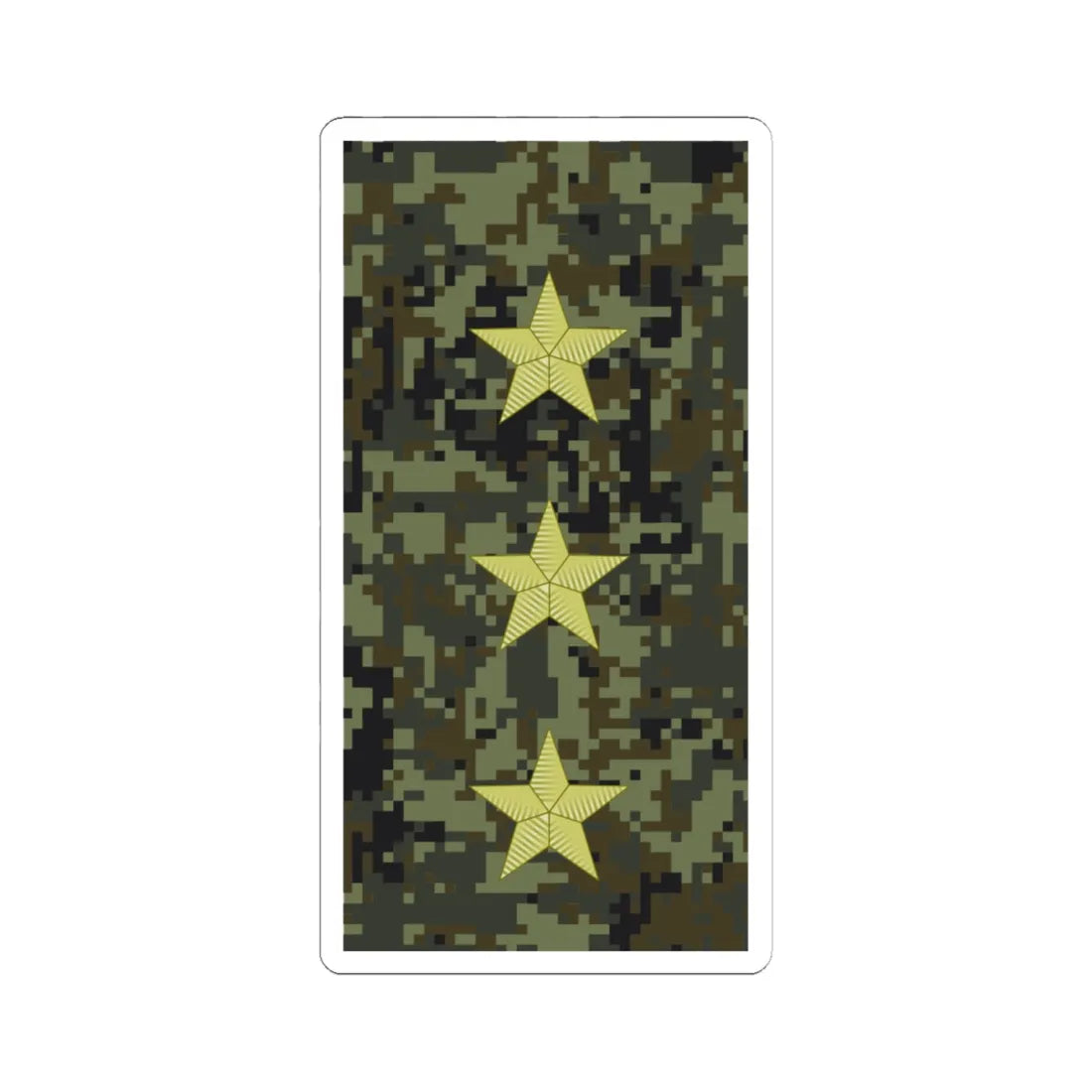 Russia Army OF 8 (Russia) (Military Rank) STICKER Vinyl Kiss-Cut Decal 6 Inch White - The Sticker Space