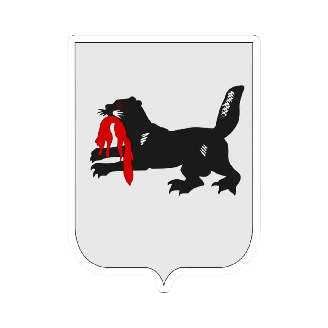 Герб Иркутской области (Russia) (Coat of Arms) STICKER Vinyl Kiss-Cut Decal 2 Inch White - The Sticker Space
