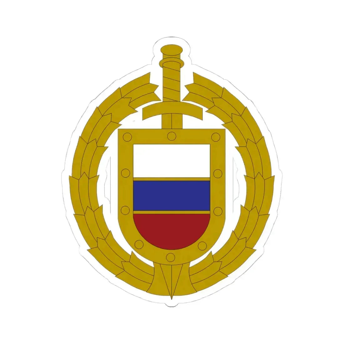 ФСО эмблема (Russia) (Coat of Arms) STICKER Vinyl Kiss-Cut Decal 4 Inch White - The Sticker Space