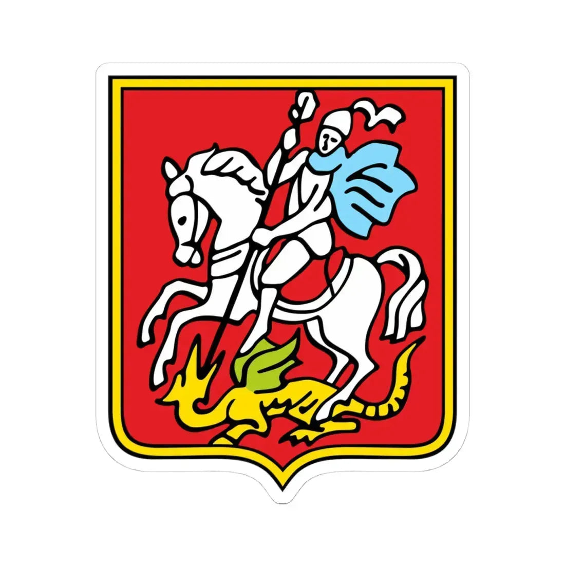 Ездец Российской империи (Russia) (Coat of Arms) STICKER Vinyl Kiss-Cut Decal 4 Inch White - The Sticker Space