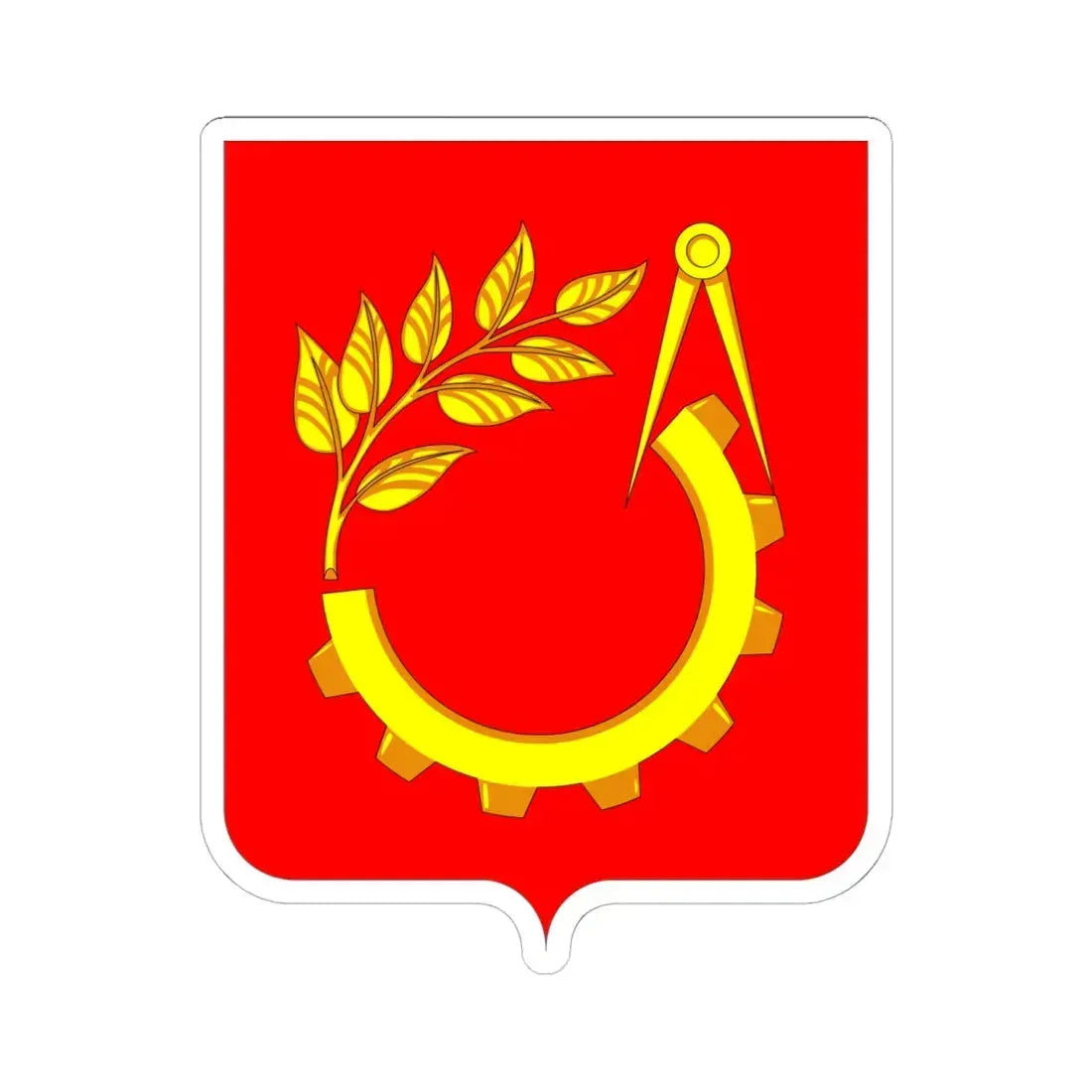 Герб Балашихи (Russia) (Coat of Arms) STICKER Vinyl Kiss-Cut Decal 6 Inch White - The Sticker Space