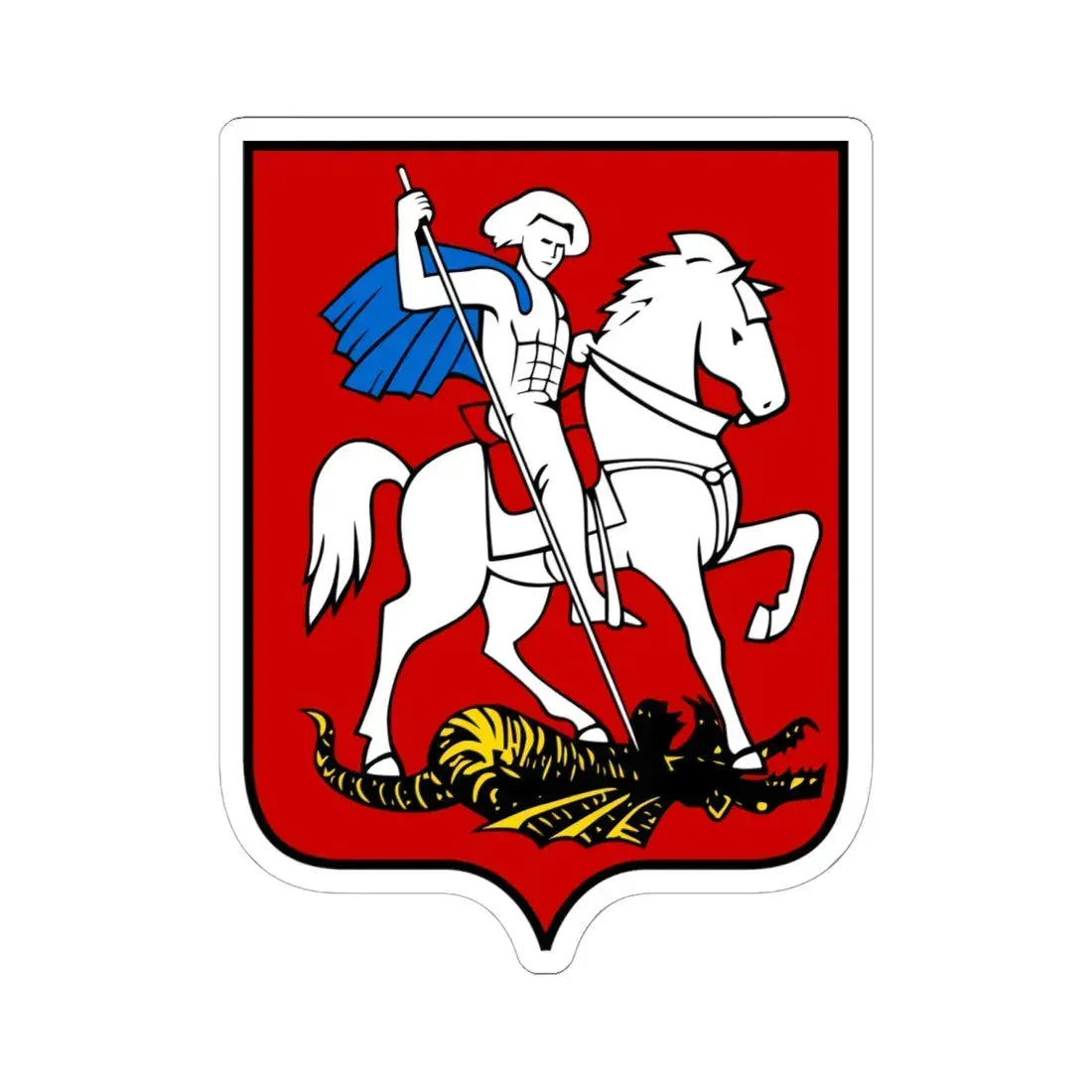Ездец (Russia) (Coat of Arms) STICKER Vinyl Kiss-Cut Decal 6 Inch White - The Sticker Space