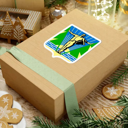 Герб Комсомольска-на-Амуре (Russia) (Coat of Arms) STICKER Vinyl Kiss-Cut Decal - The Sticker Space