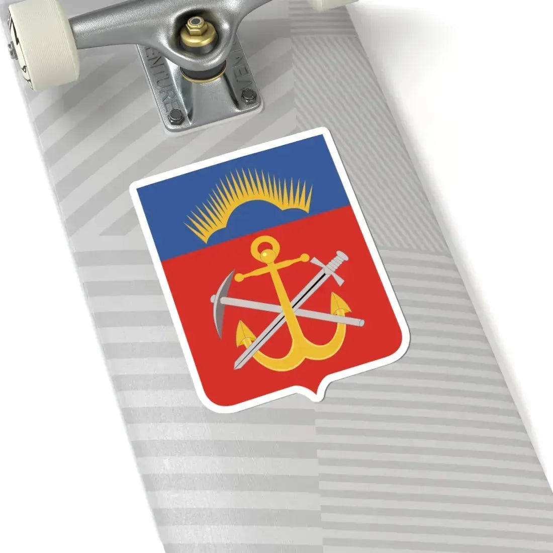 Герб Мурманской области (Russia) (Coat of Arms) STICKER Vinyl Kiss-Cut Decal - The Sticker Space