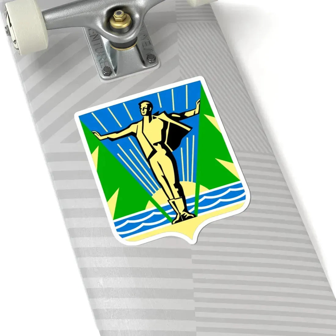 Герб Комсомольска-на-Амуре (Russia) (Coat of Arms) STICKER Vinyl Kiss-Cut Decal - The Sticker Space