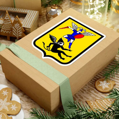 Герб Архангельска  основной на светлом фоне (Russia) (Coat of Arms) STICKER Vinyl Kiss-Cut Decal - The Sticker Space