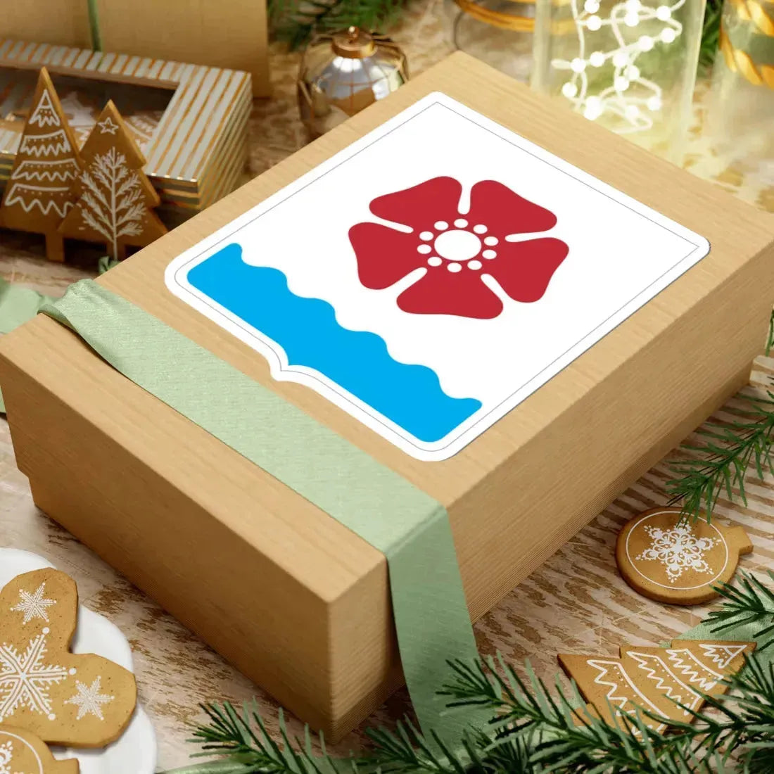 Герб города Северодвинска (Russia) (Coat of Arms) STICKER Vinyl Kiss-Cut Decal - The Sticker Space