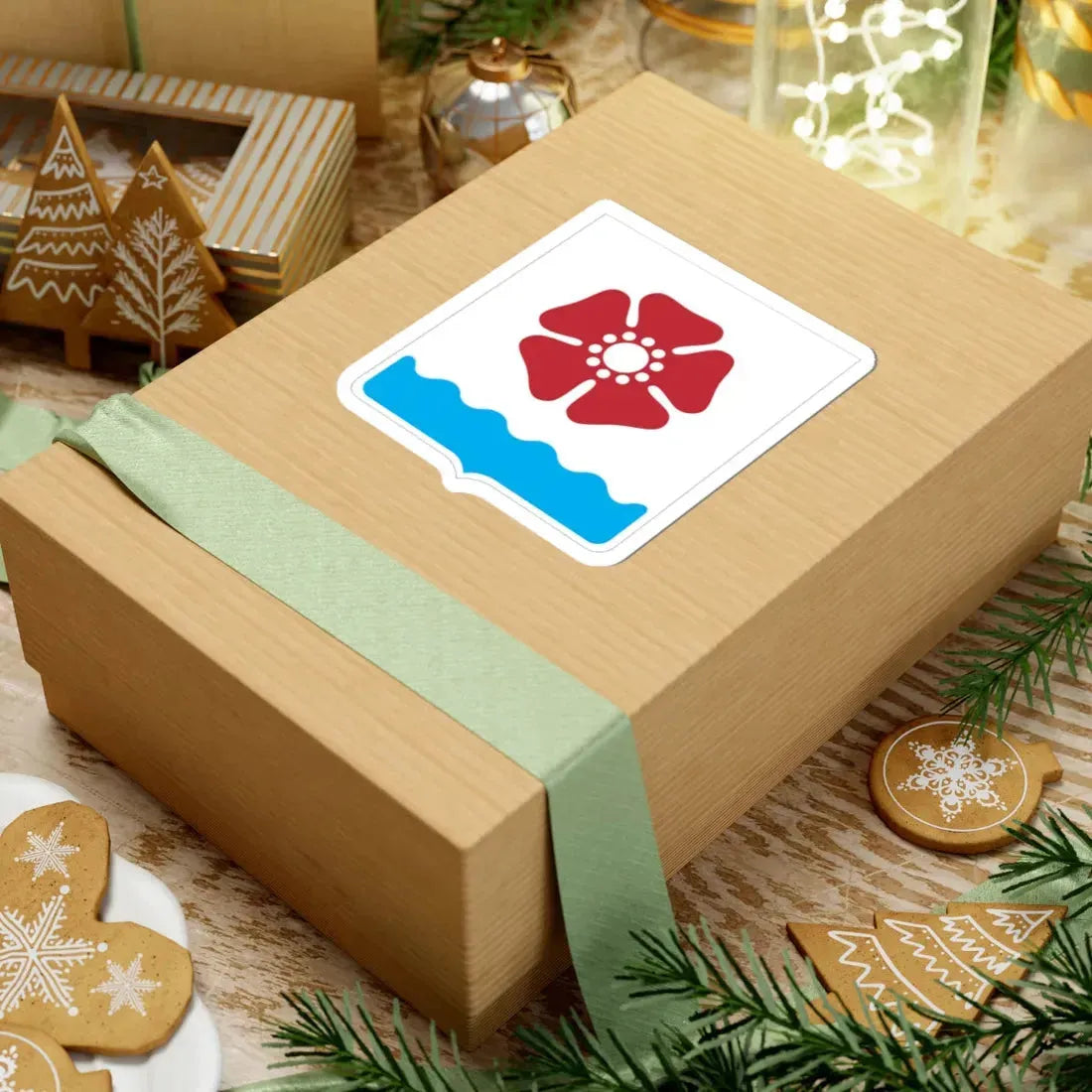 Герб города Северодвинска (Russia) (Coat of Arms) STICKER Vinyl Kiss-Cut Decal - The Sticker Space