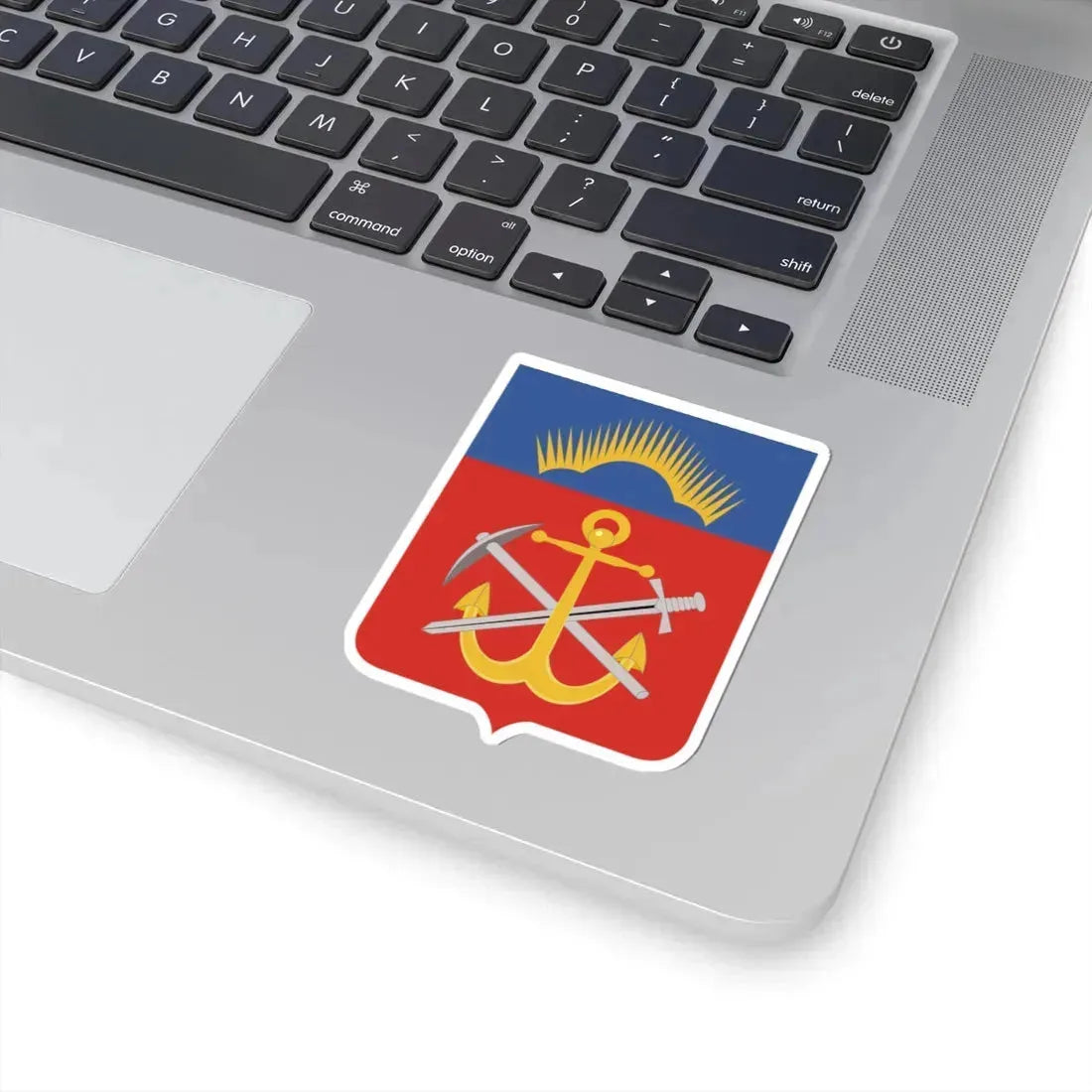 Герб Мурманской области (Russia) (Coat of Arms) STICKER Vinyl Kiss-Cut Decal - The Sticker Space