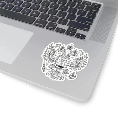 Это версия герба РФ Одноцветный без геральдического щита (Russia) (Coat of Arms) STICKER Vinyl Kiss-Cut Decal - The Sticker Space