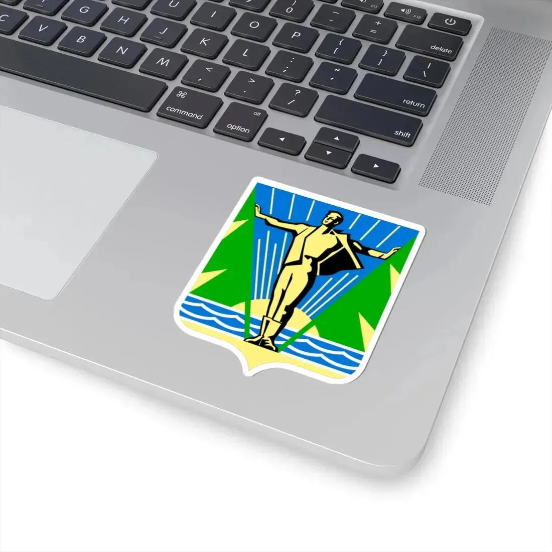 Герб Комсомольска-на-Амуре (Russia) (Coat of Arms) STICKER Vinyl Kiss-Cut Decal - The Sticker Space