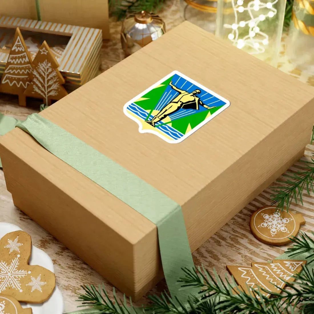 Герб Комсомольска-на-Амуре (Russia) (Coat of Arms) STICKER Vinyl Kiss-Cut Decal - The Sticker Space