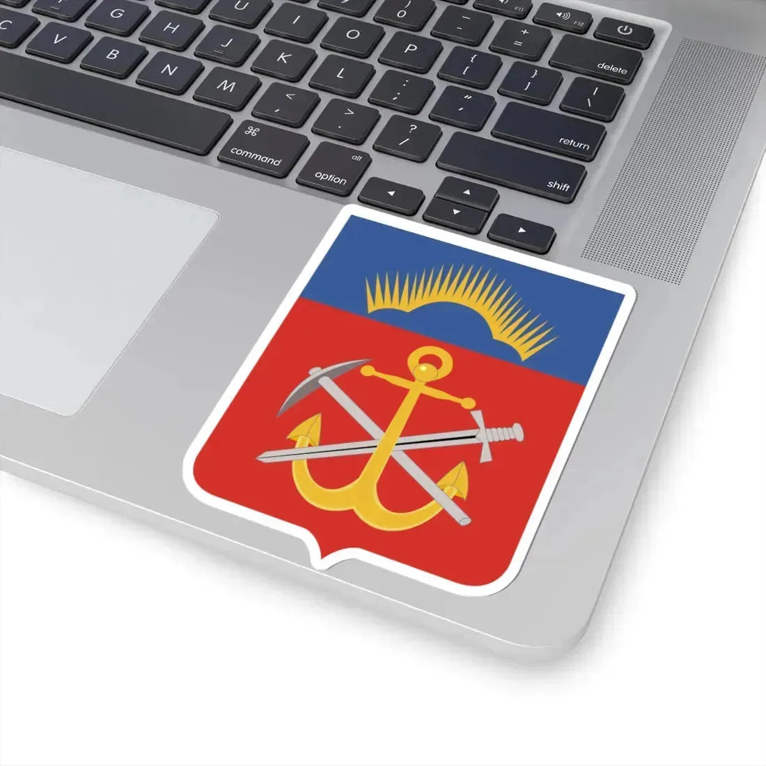 Герб Мурманской области (Russia) (Coat of Arms) STICKER Vinyl Kiss-Cut Decal - The Sticker Space