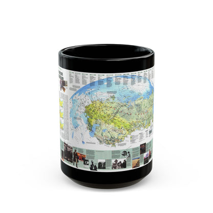 Russia - Communism to Capitalism (1993) (Map) Black Coffee Mug-15oz-The Sticker Space