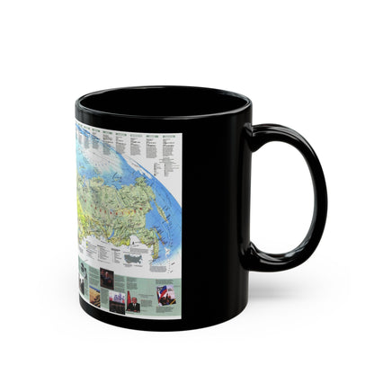 Russia - Communism to Capitalism (1993) (Map) Black Coffee Mug-The Sticker Space