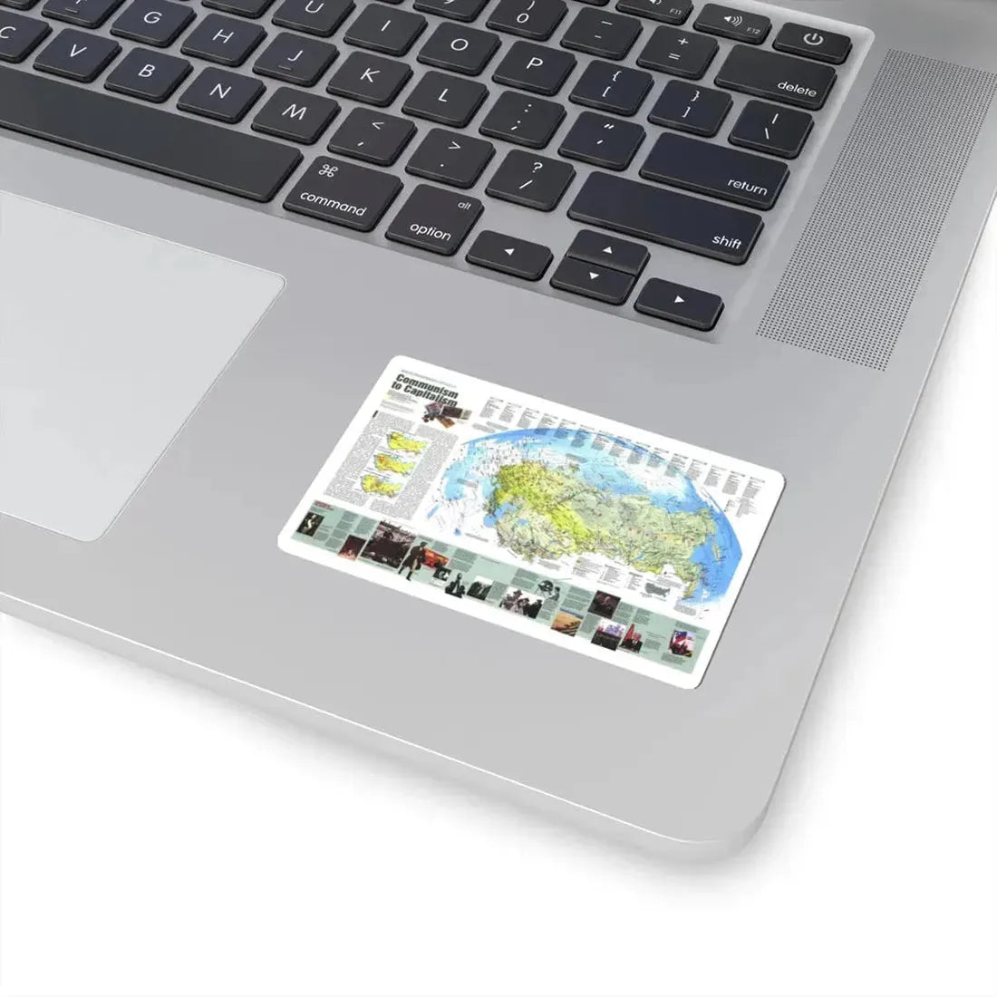 Russia - Communism to Capitalism (1993) (Map) STICKER Vinyl Kiss-Cut Decal - The Sticker Space