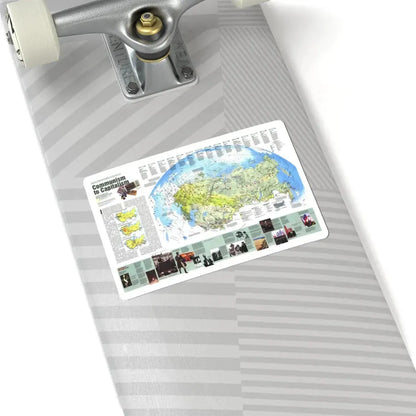 Russia - Communism to Capitalism (1993) (Map) STICKER Vinyl Kiss-Cut Decal - The Sticker Space