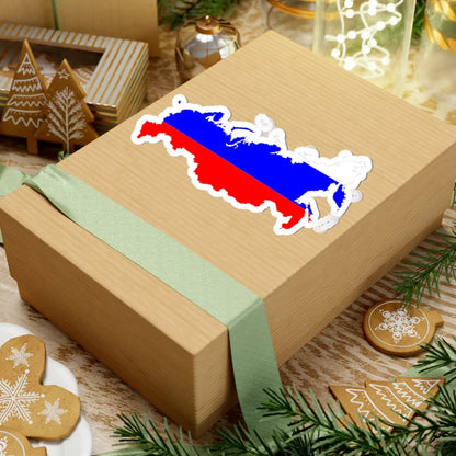 Russia Flag Map (Russia) STICKER Vinyl Kiss-Cut Decal - The Sticker Space