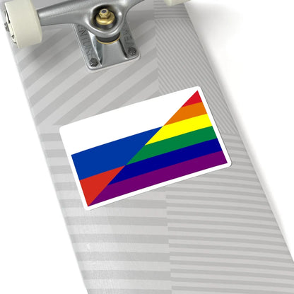 Russia Gay flag (Russia) STICKER Vinyl Kiss-Cut Decal - The Sticker Space