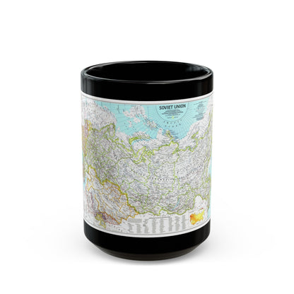 Russia - Soviet Union 1 (1990) (Map) Black Coffee Mug-15oz-The Sticker Space