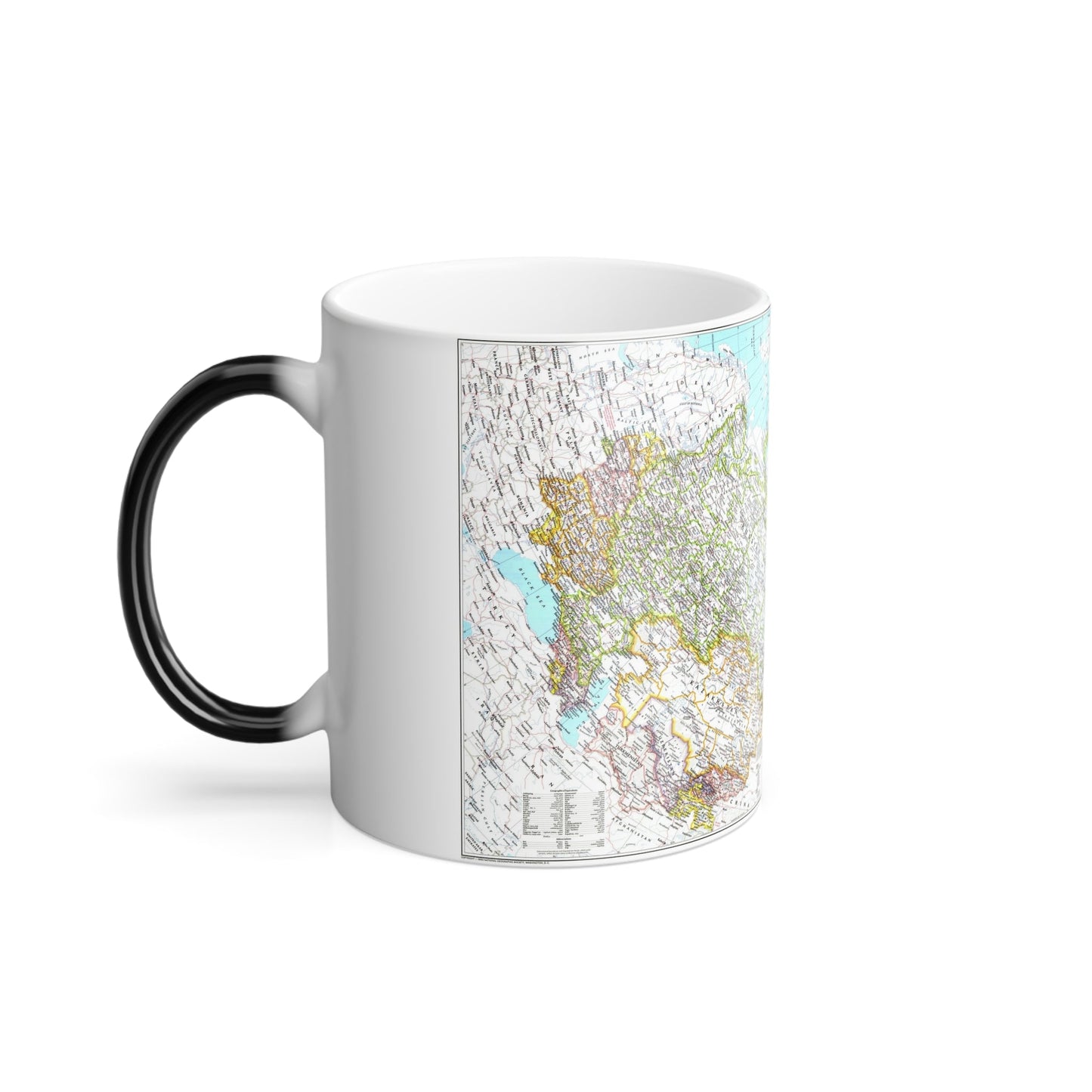 Russia - Soviet Union 1 (1990) (Map) Color Changing Mug 11oz-11oz-The Sticker Space