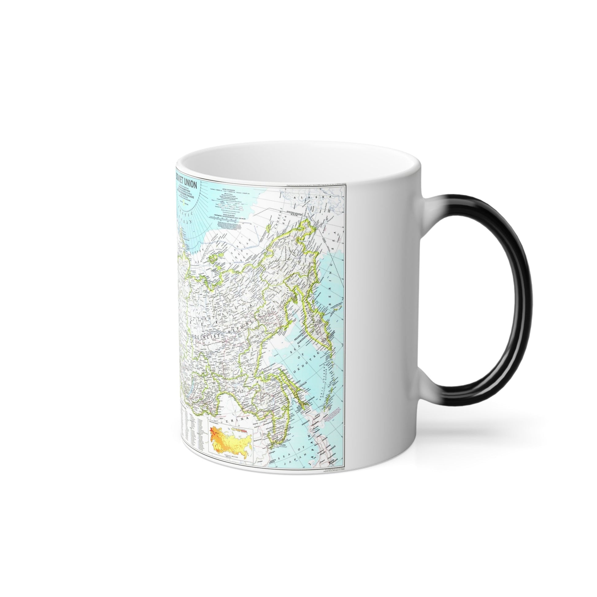 Russia - Soviet Union 1 (1990) (Map) Color Changing Mug 11oz-11oz-The Sticker Space