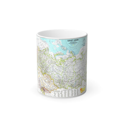 Russia - Soviet Union 1 (1990) (Map) Color Changing Mug 11oz-11oz-The Sticker Space