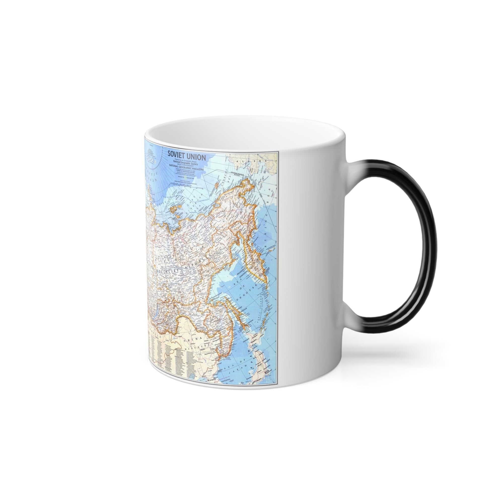 Russia - Soviet Union (1976) (Map) Color Changing Mug 11oz-11oz-The Sticker Space