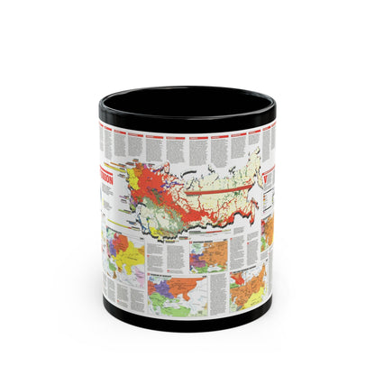 Russia - Soviet Union 2 (1990) (Map) Black Coffee Mug-11oz-The Sticker Space