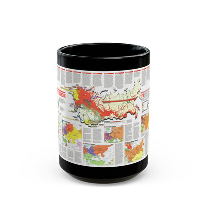 Russia - Soviet Union 2 (1990) (Map) Black Coffee Mug-15oz-The Sticker Space