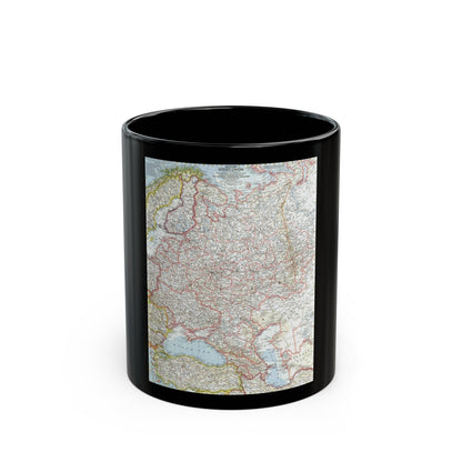 Russia - Western Soviet Union (1959) (Map) Black Coffee Mug-11oz-The Sticker Space