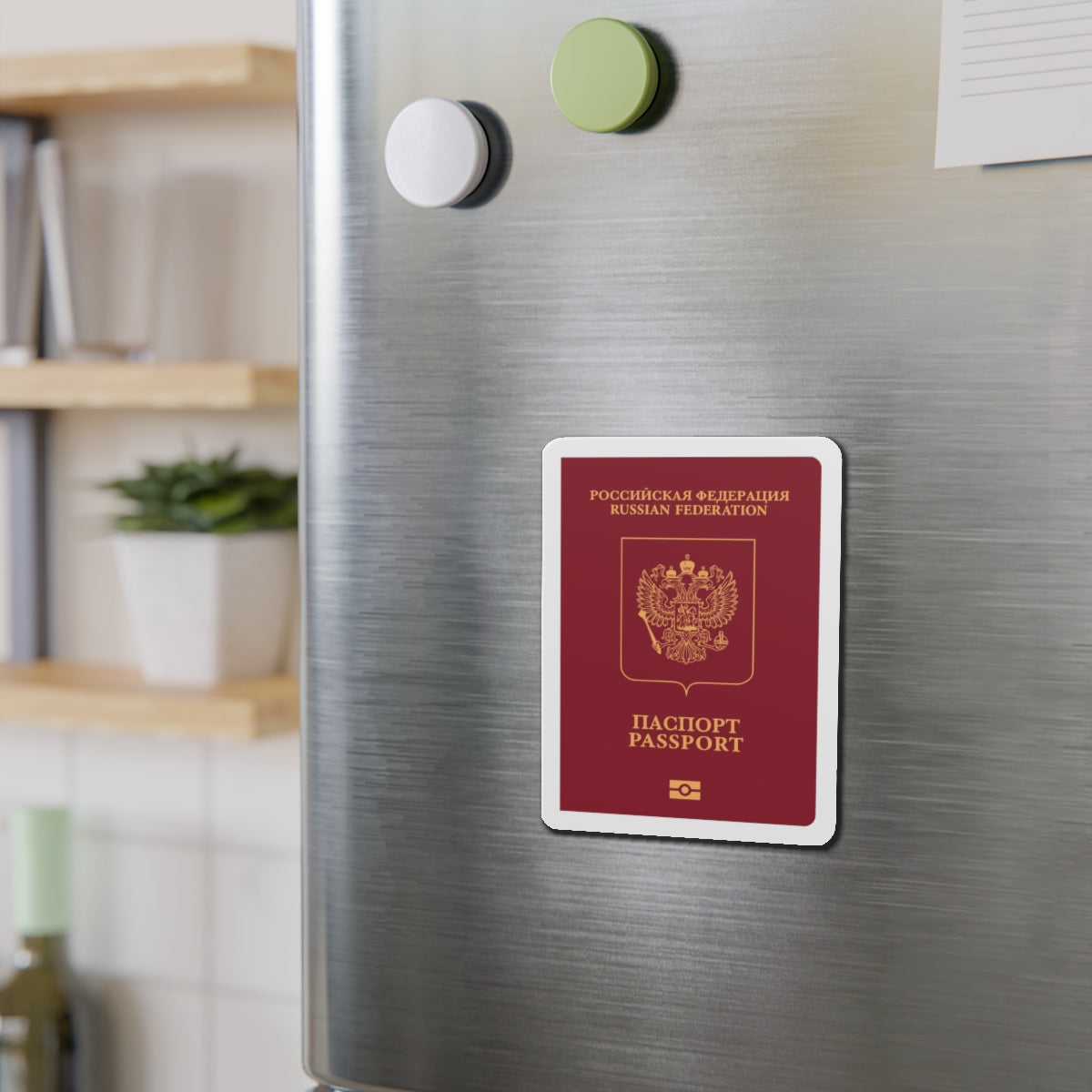 Russian Passport (External) - Die-Cut Magnet-The Sticker Space