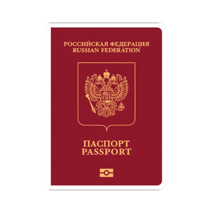Russian Passport (External) - STICKER Vinyl Kiss-Cut Decal 2 Inch White - The Sticker Space