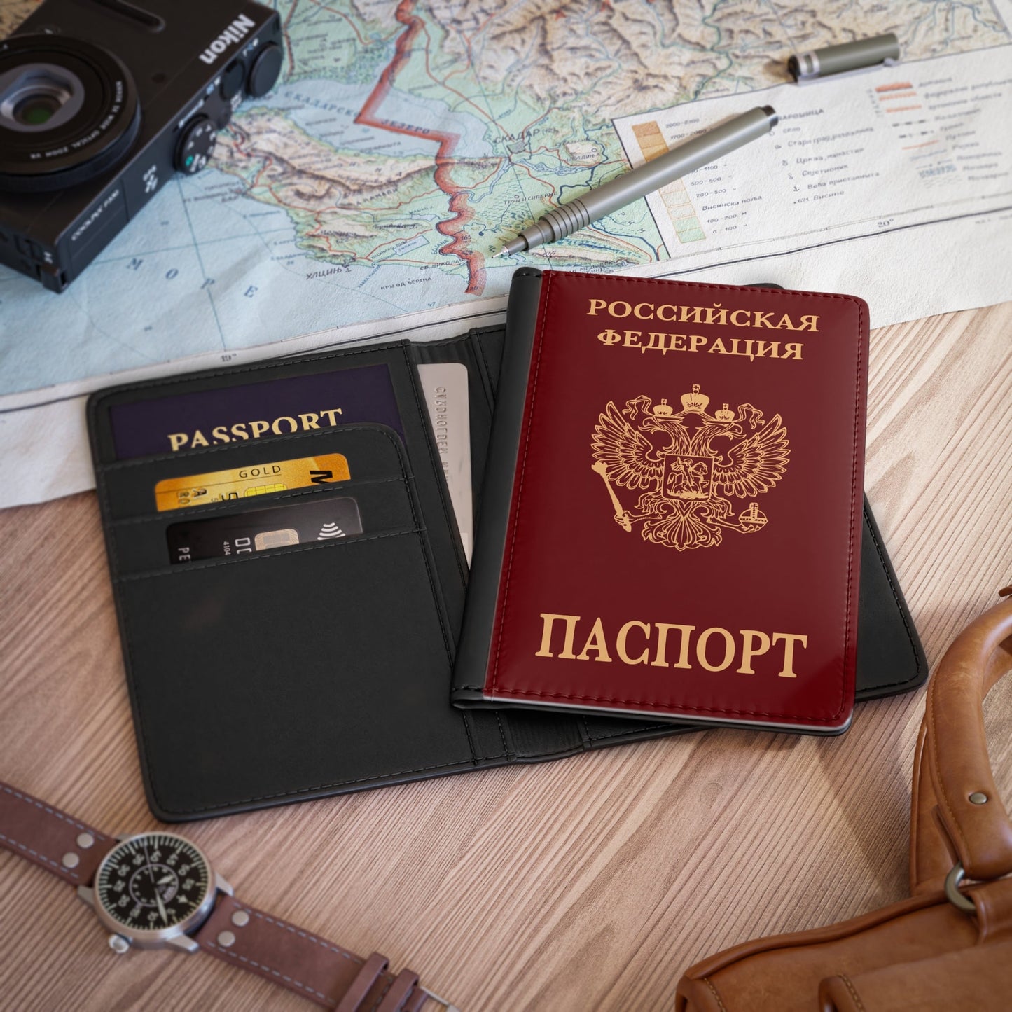 Russian Passport (Internal) - Passport Holder-3.9" x 5.8"-The Sticker Space