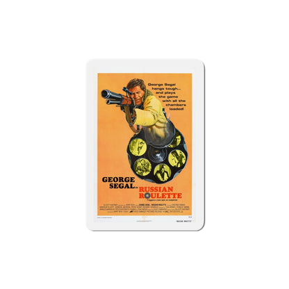 Russian Roulette 1975 Movie Poster Die-Cut Magnet-5 Inch-The Sticker Space