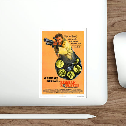 Russian Roulette 1975 Movie Poster STICKER Vinyl Die-Cut Decal-The Sticker Space