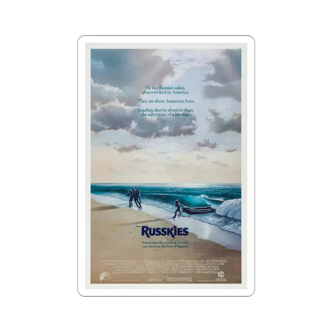 Russkies 1987 Movie Poster STICKER Vinyl Die-Cut Decal 3 Inch - The Sticker Space