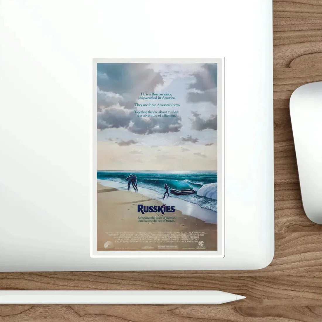 Russkies 1987 Movie Poster STICKER Vinyl Die-Cut Decal - The Sticker Space