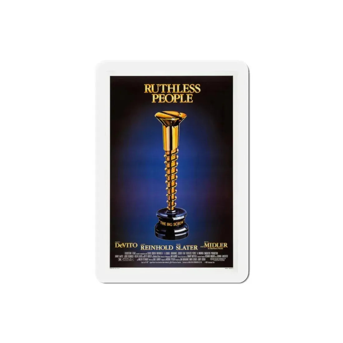 Ruthless People 1986 Movie Poster Refrigerator Magnet 2 Inch - The Sticker Space