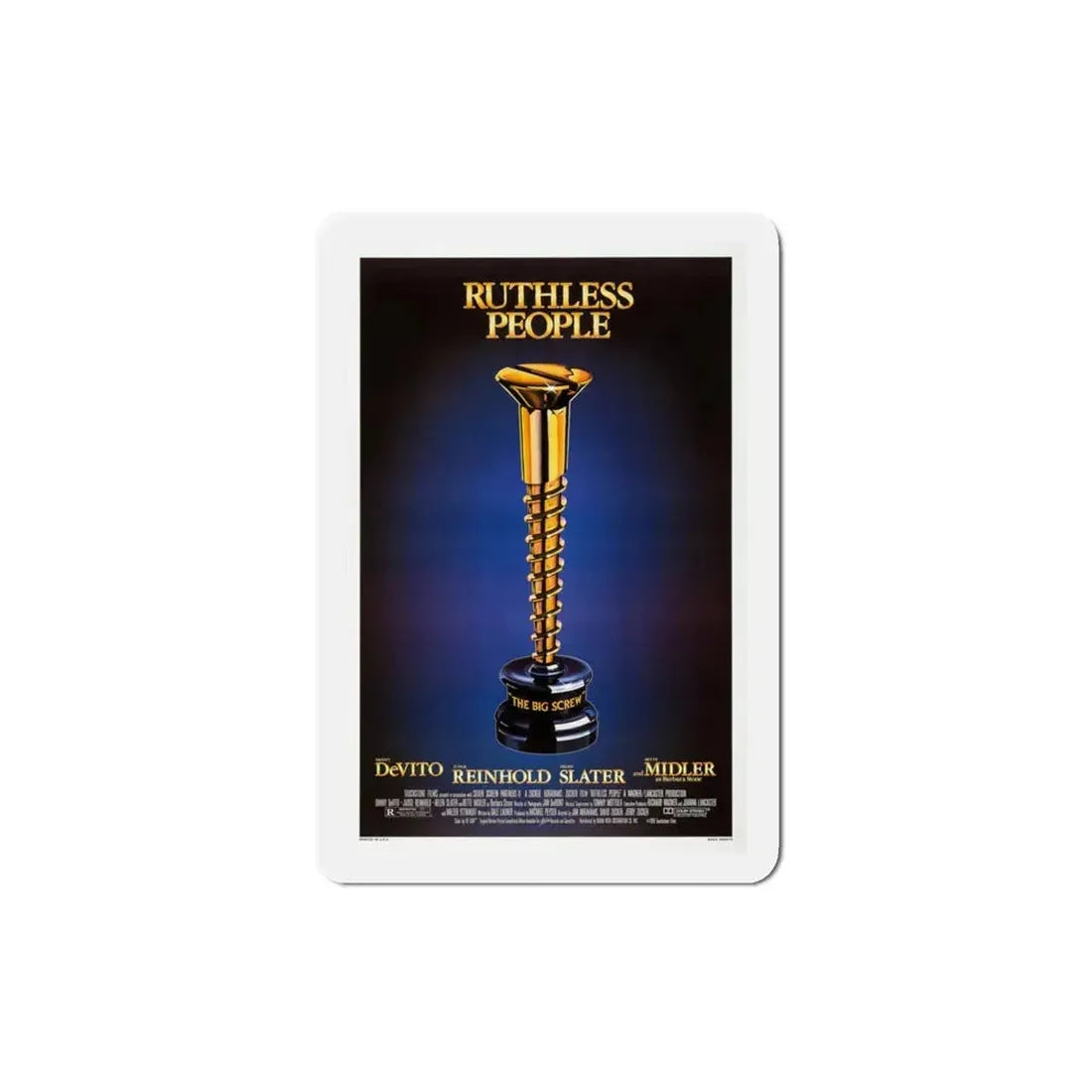 Ruthless People 1986 Movie Poster Refrigerator Magnet 3 Inch - The Sticker Space