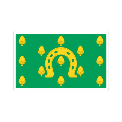 Rutland County Flag (England) STICKER Vinyl Kiss-Cut Decal 3 Inch White - The Sticker Space
