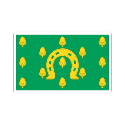 Rutland County Flag (England) STICKER Vinyl Kiss-Cut Decal 4 Inch White - The Sticker Space