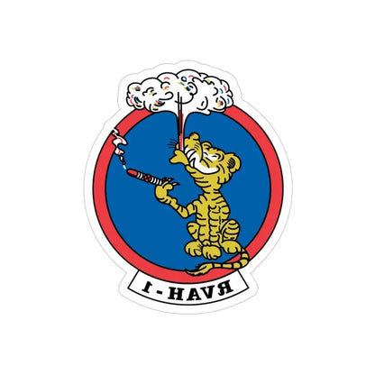 RVAH 1 (U.S. Navy) REVERSE PRINT Transparent Die-Cut STICKER 3 Inch Die-Cut Transparent - The Sticker Space