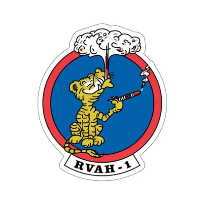 RVAH 1 (U.S. Navy) STICKER Vinyl Kiss-Cut Decal 6 Inch White - The Sticker Space
