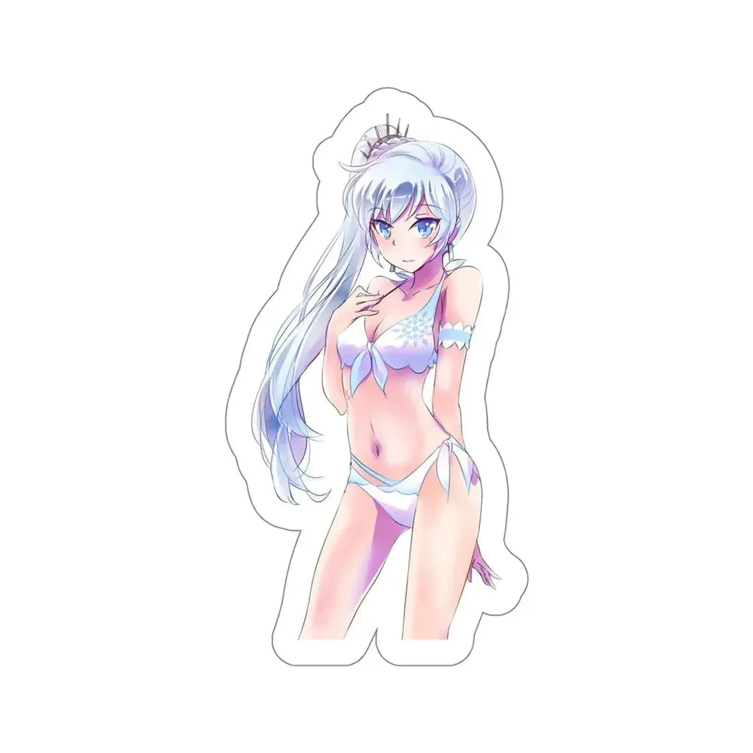 RWBY - Weiss Schnee (Anime/Ecchi/Waifu) STICKER Vinyl Die-Cut Decal 5 Inch - The Sticker Space