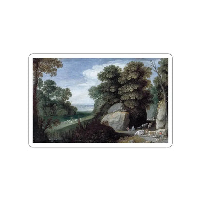 RYCKAERT, Maerten - Rocky Pastoral Landscape (Artwork) STICKER Vinyl Die-Cut Decal - The Sticker Space