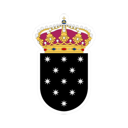 Rymdstyrelsen vapen (Sweden) (Coat of Arms) STICKER Vinyl Kiss-Cut Decal 2 Inch White - The Sticker Space